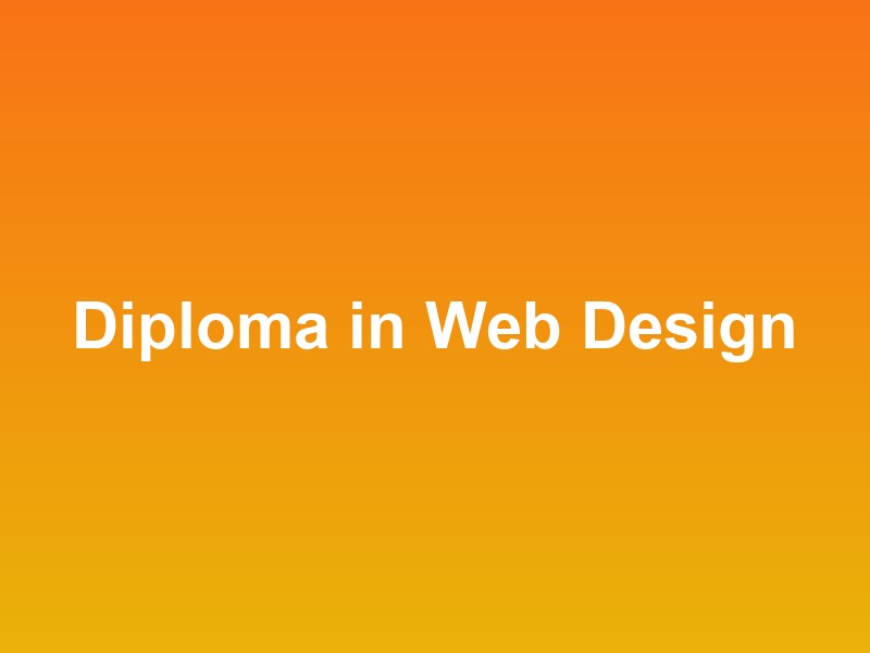 Diploma in Web Design